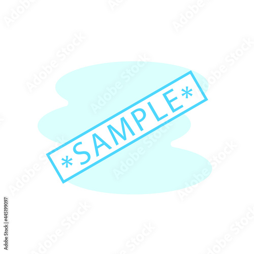 Illustration Vector Graphic of Sample label icon