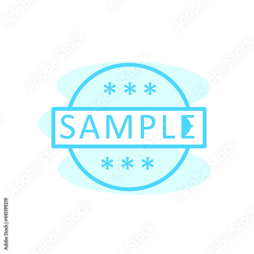 Illustration Vector Graphic of Sample label icon