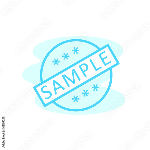Illustration Vector Graphic of Sample label icon