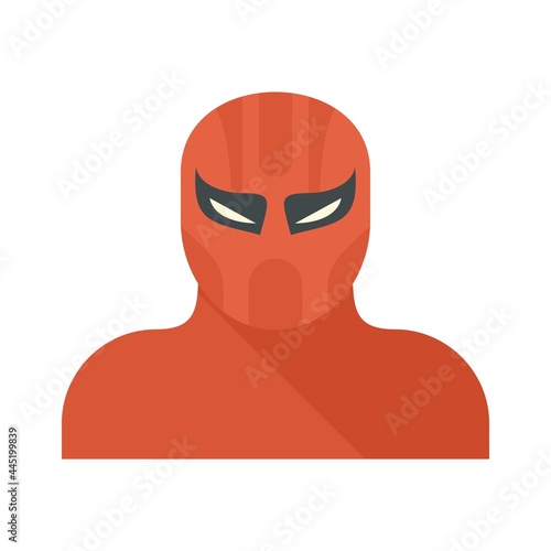 Party superhero icon flat isolated vector