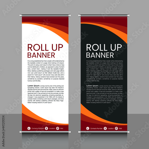 roll up banner, brochure, flyer, banner design, industrial, company, template, vector, abstract, line pattern background, modern x-banner, pull-up banner,  rectangle size banner.