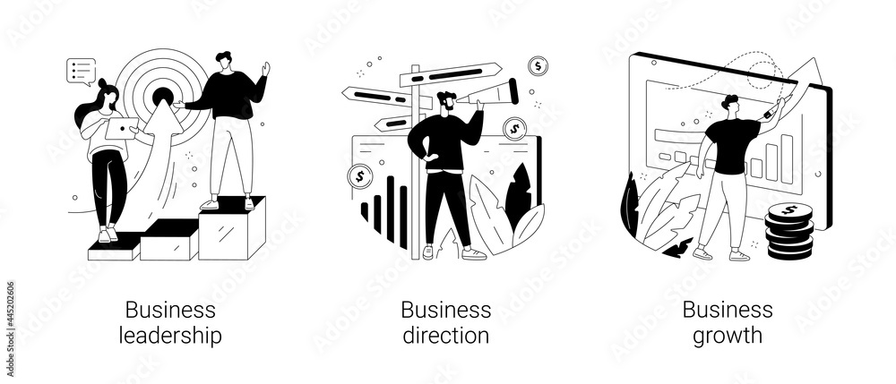 Business strategy abstract concept vector illustrations. Stock Vector ...
