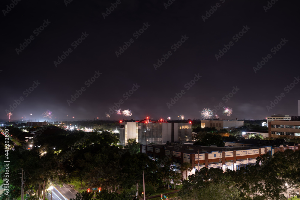 night landscape of in St Petersburg, Florida	
