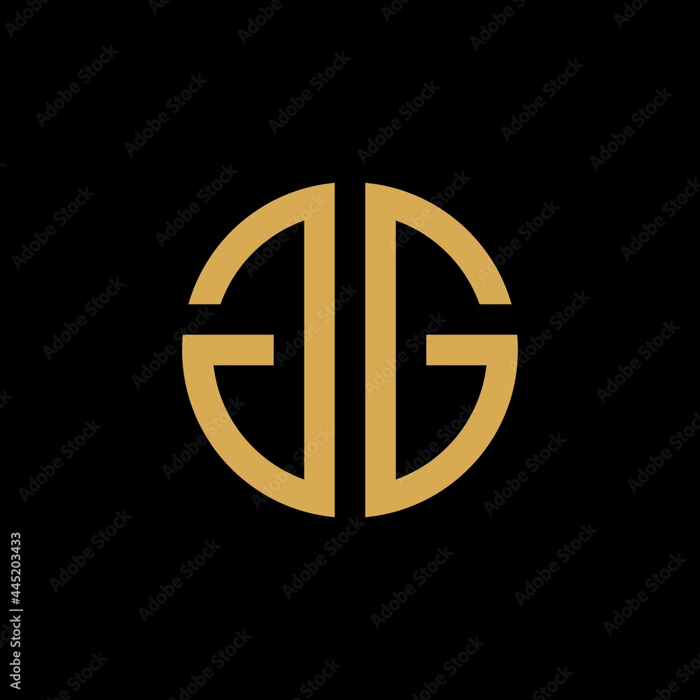 Monogram Initial GG circle logo design inspiration Monogram Initial GG circle logo design inspiration