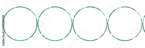 Set of blue circles. Round shape border on white background. Geometric circle design elements 