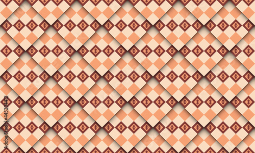 Geometric groovy pattern abstract simple design