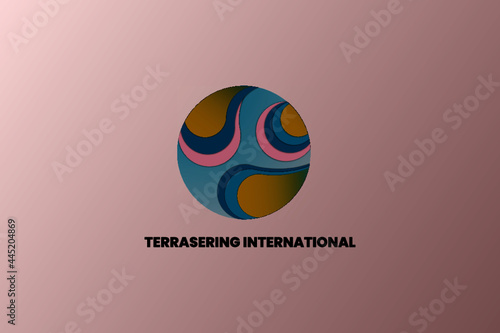 
Logo with the theme of earth and green rice fields, it is hoped that the companies that use it will be impressed with the eco-friendly environment