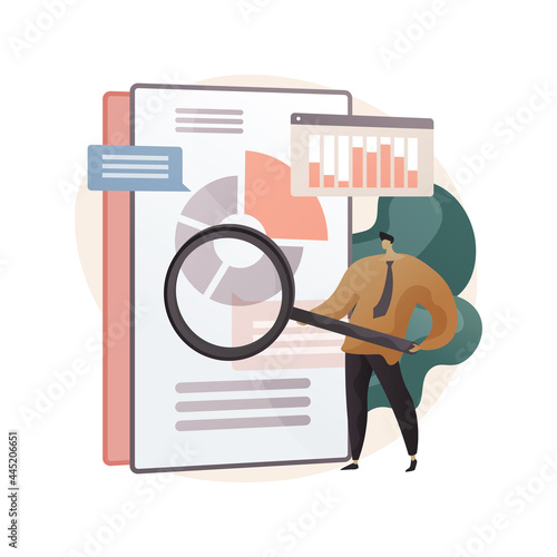 Business analysis abstract concept vector illustration.