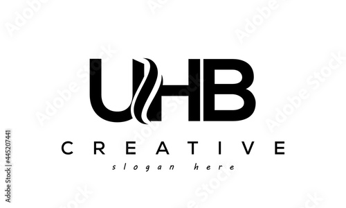 UHB creative luxury logo design photo