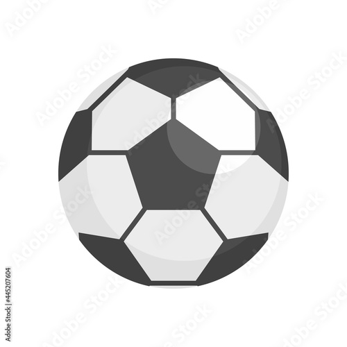 Soccer ball icon flat isolated vector