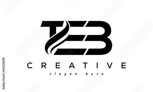 TEB creative luxury logo design photo