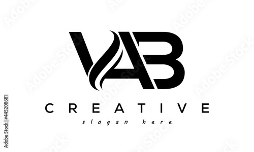 VAB creative luxury logo design photo