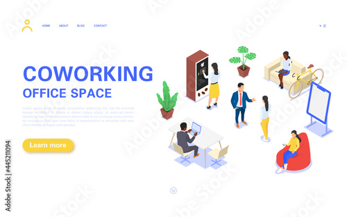 Coworking Office Business Space Landing Page
