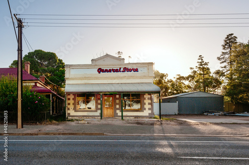 abandoned general store in rural australia photo