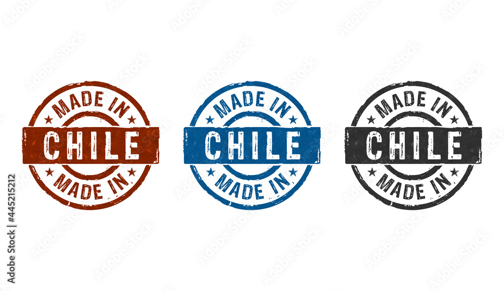 Made in Chile stamp and stamping