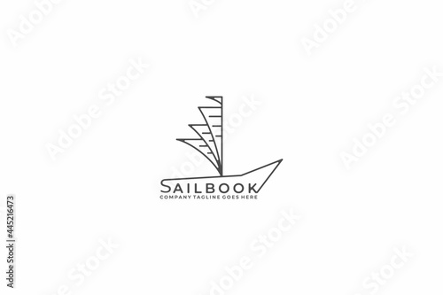 vector book logo design concept, usable logo for education logo,printing,publisher, book store, online curse, web icon logo design template
