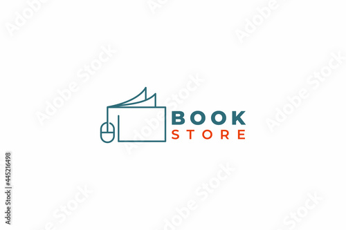 vector book logo design concept, usable logo for education logo,printing,publisher, book store, online curse, web icon logo design template