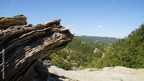 Vista dal sentiero 309bis da villa di parchiule a Poggio dell'Appione in Italia