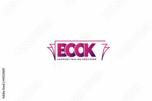 vector book logo design concept, usable logo for education logo,printing,publisher, book store, online curse, web icon logo design template