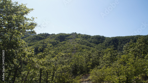 Vista dal sentiero 309bis da villa di parchiule a Poggio dell'Appione in Italia