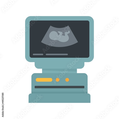 Ultrasound icon flat isolated vector