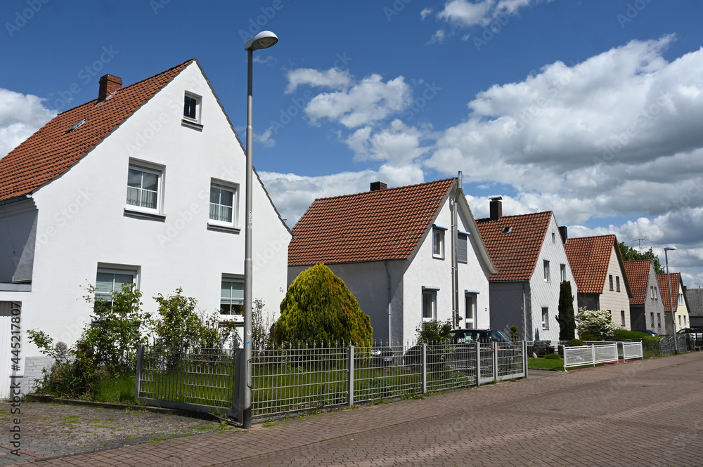 Kleine Einfamilienhäuser aus der deutschen Nachkriegszeit