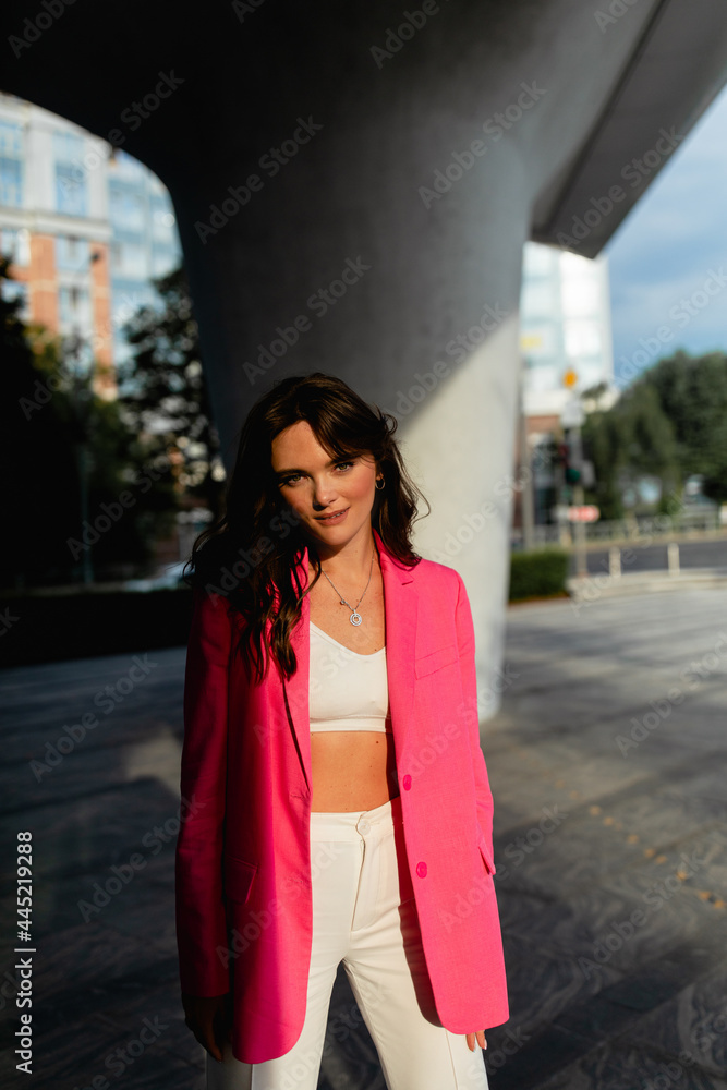 Fototapeta premium beautiful girl on the street