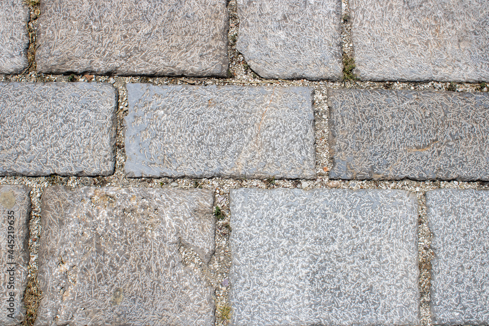 Fototapeta premium Natural stone texture. Old building wall background.