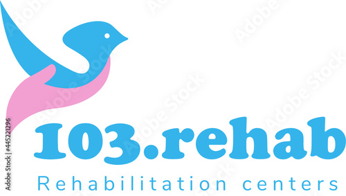 rehab vector logo design