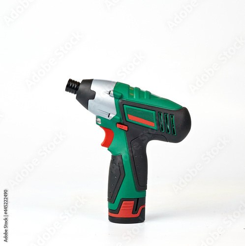 cordless impact driver drill isolate white background © AlexLit