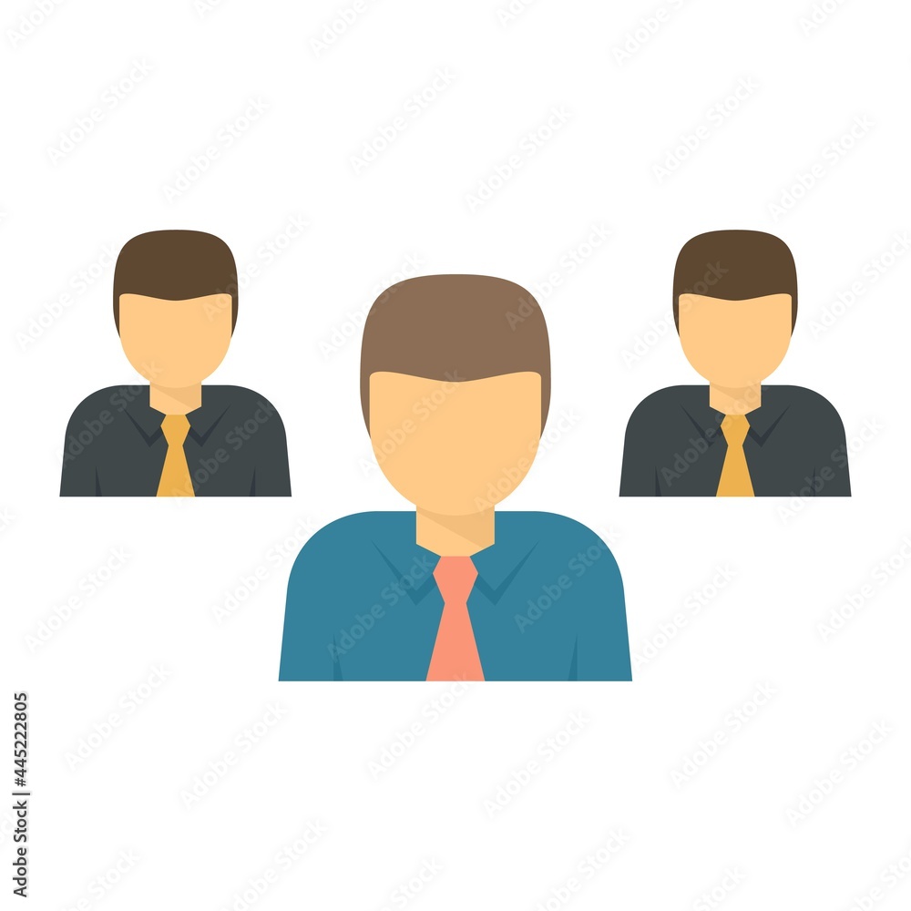 Company teamwork icon flat isolated vector Company teamwork icon flat isolated vector