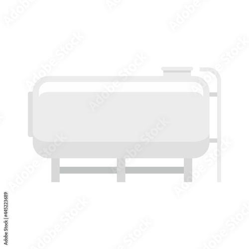 Milk tank icon flat isolated vector