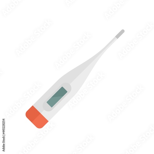 Electronic thermometer icon flat isolated vector