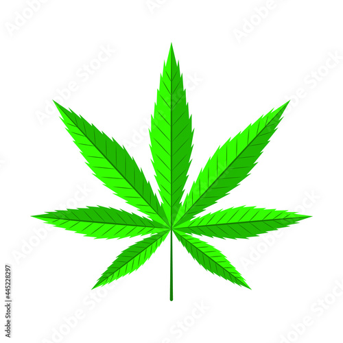 Cannabis leaf icon png vector isolated on white background