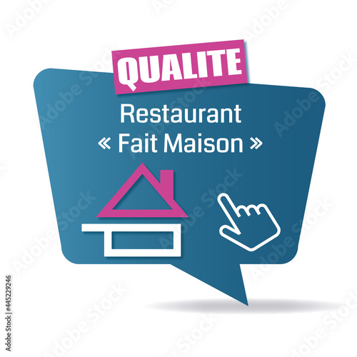 Logo fait maison. Restaurant.