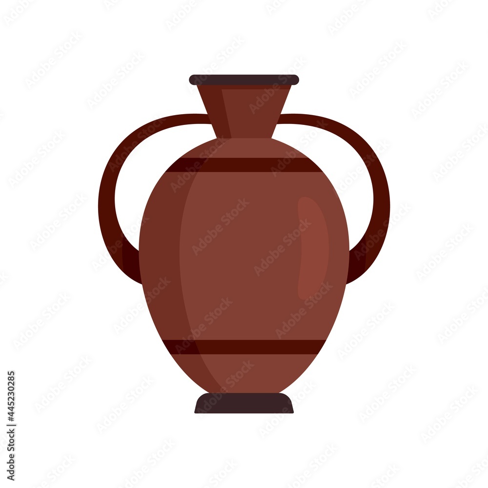 Greek water jug icon flat isolated vector Greek water jug icon flat isolated vector