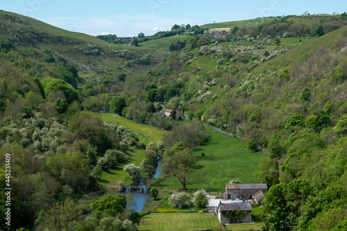 The valley of Monsal Dale in the Peak District, Derbyshire