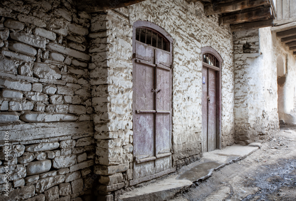 Walk through the historical part of the village of Akhty, Dagestan