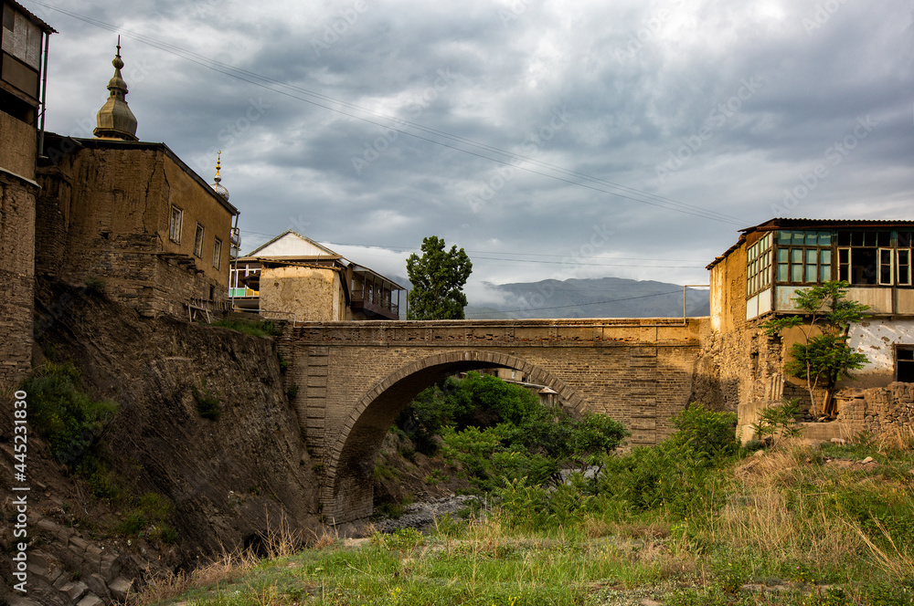 In the village of Akhty, the famous bridge 