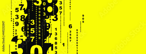 Creative and modern background with numbers.	