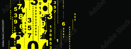 Creative and modern background with numbers.	