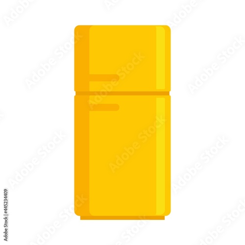 Food fridge icon flat isolated vector