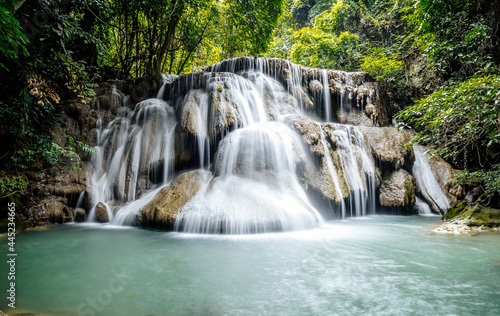 Khuean Srinagarindra National Park, Huay Mae Khamin Waterfalls, in Kanchanaburi, Thailand © pierrick