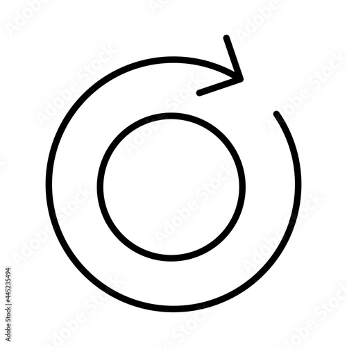 Reload Vector Line Icon Design