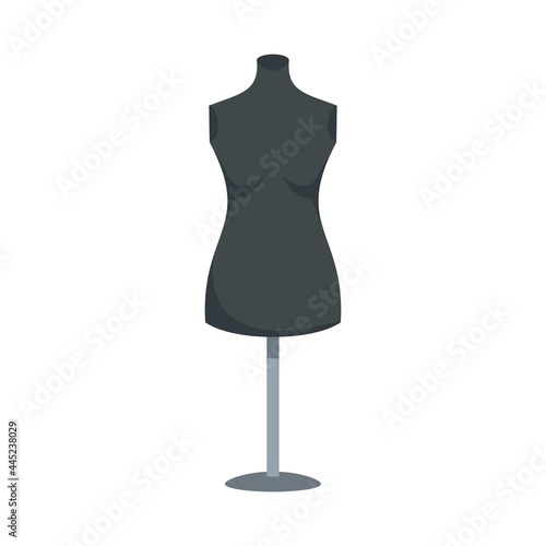 Empty mannequin icon flat isolated vector