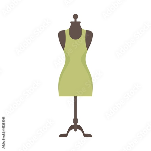 Beauty mannequin icon flat isolated vector