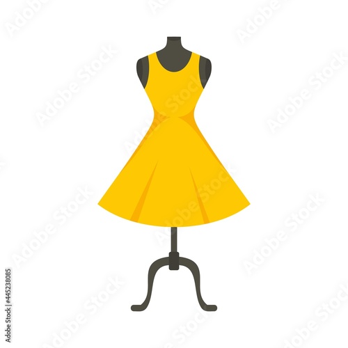 Fashion mannequin icon flat isolated vector