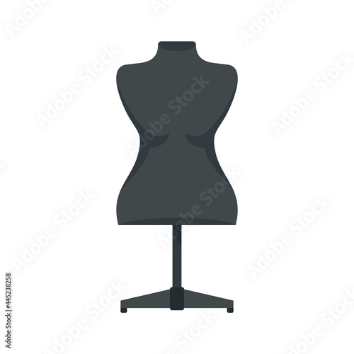 Plastic mannequin icon flat isolated vector