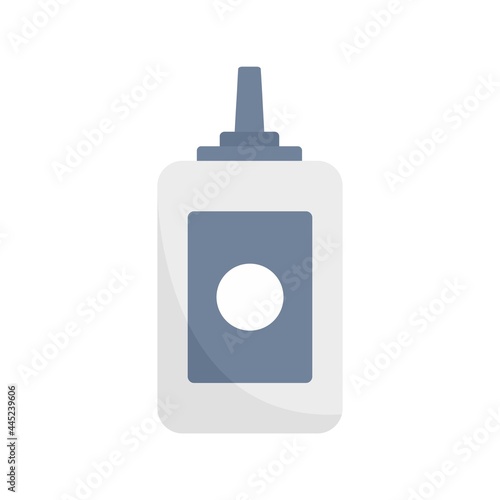 Beauty salon bottle icon flat isolated vector