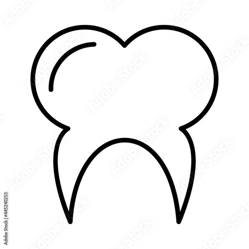 Teeth Vector Line Icon Design